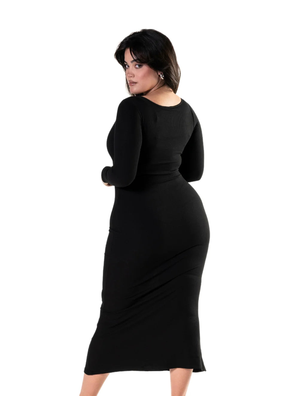 Shapewear Long Sleeve Dress