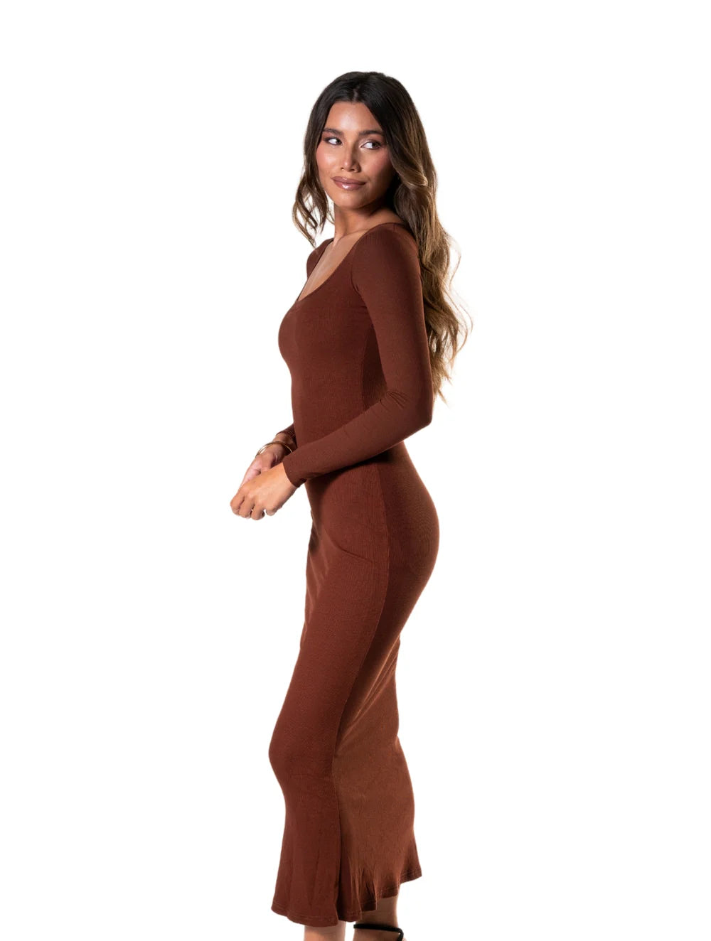 Shapewear Long Sleeve Dress