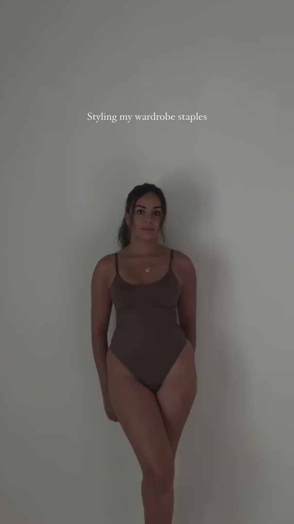 Load video: Snatched Thong Bodysuit